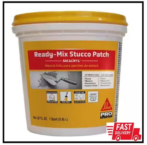 Ready mix stucco patch - qt., ready-mix